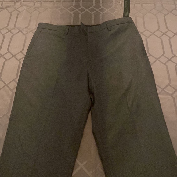Dark Grey Banana Republic Slim Fit 34x32 Dress Pants - Picture 3 of 5